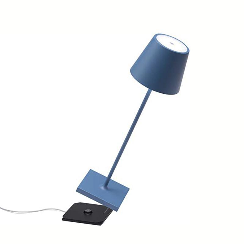 Lampada Serie Poldina Pro Tavolo Ã 111x380mm Blu 2,2W LED 188lm 3000K 5Vdc Max 1A IP54