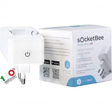 Art. SOCKETBEE Presa Intelligente Italiana Microbees 230V WiFi Corrente Ingresso 16A