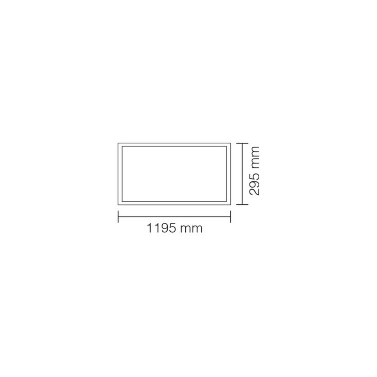 Art. 3020/BNC Pannello Led Rettangolare 60W Cambiatono Cornice Bianca 1200x300mm IP20